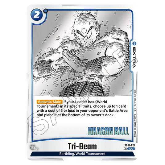 Tri-Beam SB01-021 card from the Dragon Ball Super Card Game Fusion World set SB01 - Manga Booster