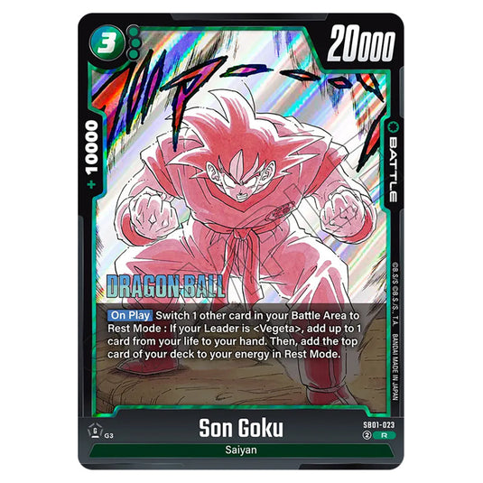 Son Goku SB01-023 card from the Dragon Ball Super Card Game Fusion World set SB01 - Manga Booster