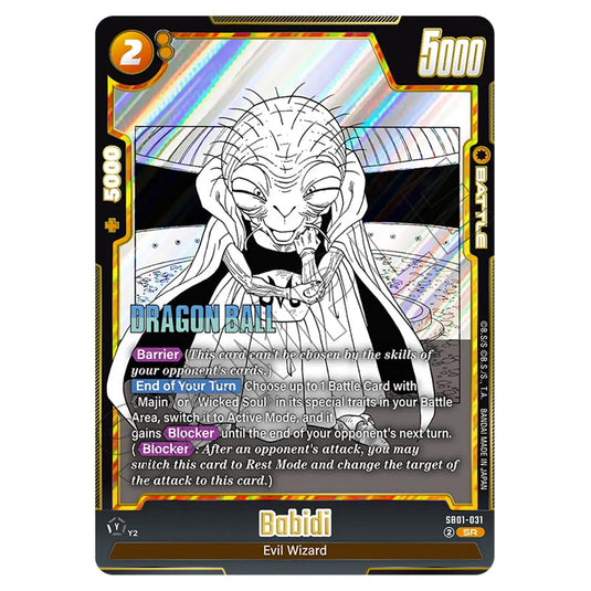 pokemon kaarten booster box Dragon Ball Super - Fusion World - SB01 - Manga Booster - Babidi