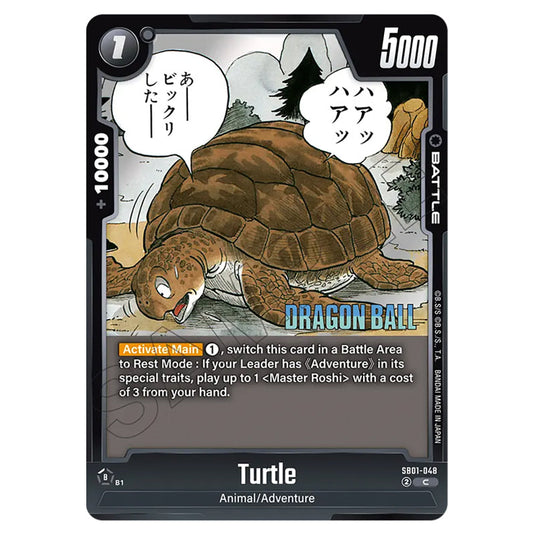 Turtle SB01-048 card from the Dragon Ball Super Card Game Fusion World set SB01 - Manga Booster