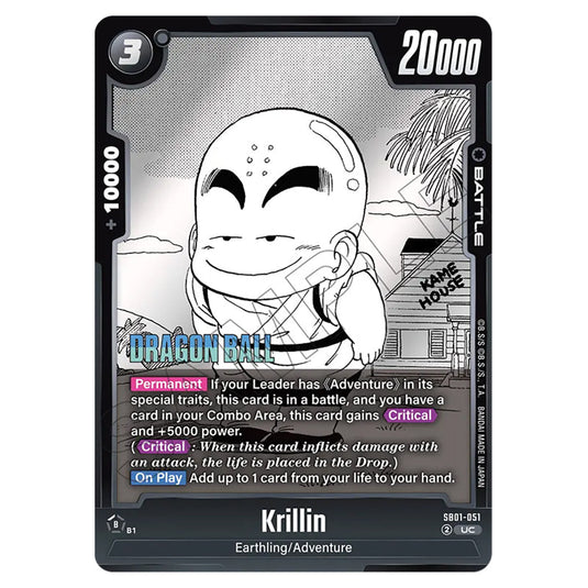 Krillin SB01-051 card from the Dragon Ball Super Card Game Fusion World set SB01 - Manga Booster