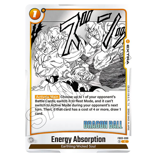 Energy Absorption FB03-099 card from the Dragon Ball Super Card Game Fusion World set SB01 - Manga Booster