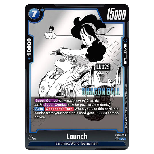 Launch FB06-038 card from the Dragon Ball Super Card Game Fusion World set SB01 - Manga Booster