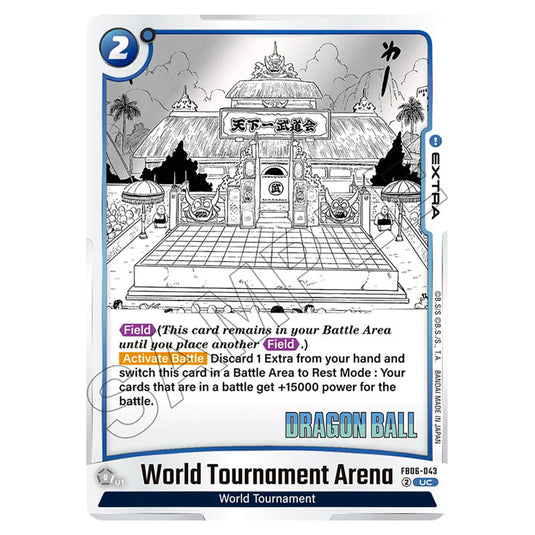 World Tournament Arena FB06-043 card from the Dragon Ball Super Card Game Fusion World set SB01 - Manga Booster