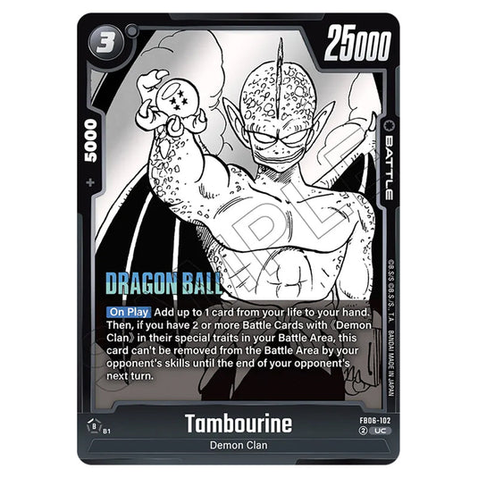 Tambourine FB06-102 card from the Dragon Ball Super Card Game Fusion World set SB01 - Manga Booster
