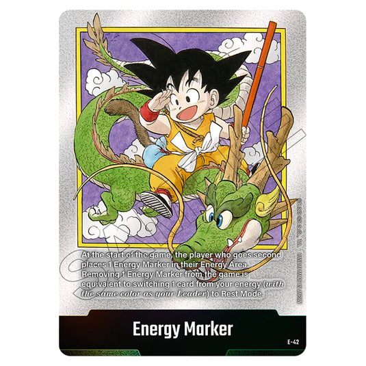Energy Marker E-42 card from the Dragon Ball Super Card Game Fusion World set SB01 - Manga Booster