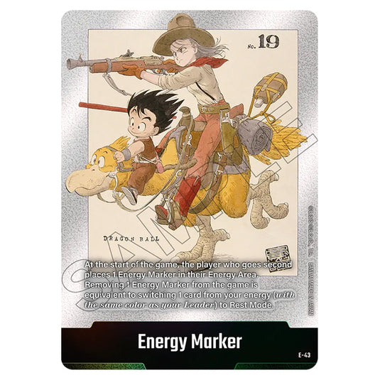 Energy Marker E-43 card from the Dragon Ball Super Card Game Fusion World set SB01 - Manga Booster