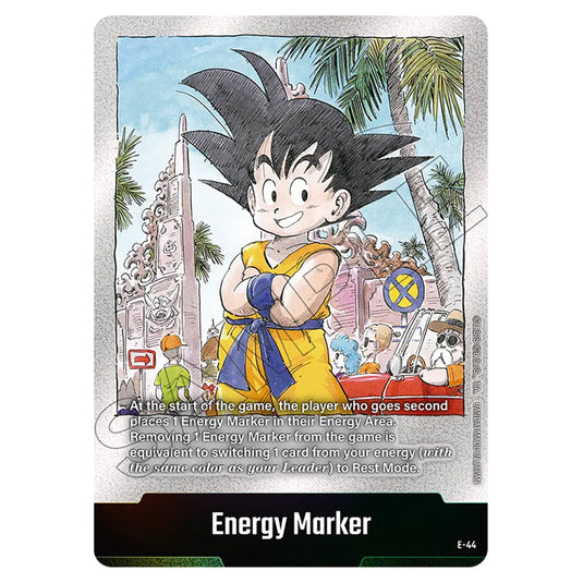 Energy Marker E-44 card from the Dragon Ball Super Card Game Fusion World set SB01 - Manga Booster