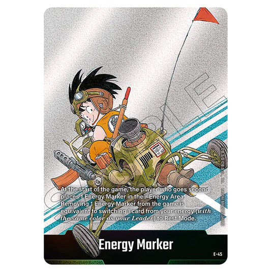 Energy Marker E-45 card from the Dragon Ball Super Card Game Fusion World set SB01 - Manga Booster