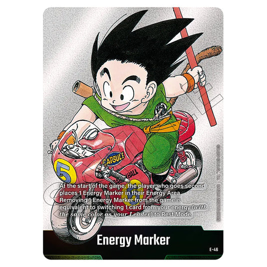 Energy Marker E-46 card from the Dragon Ball Super Card Game Fusion World set SB01 - Manga Booster