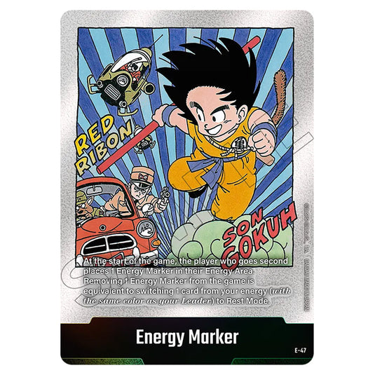 Energy Marker E-47 card from the Dragon Ball Super Card Game Fusion World set SB01 - Manga Booster