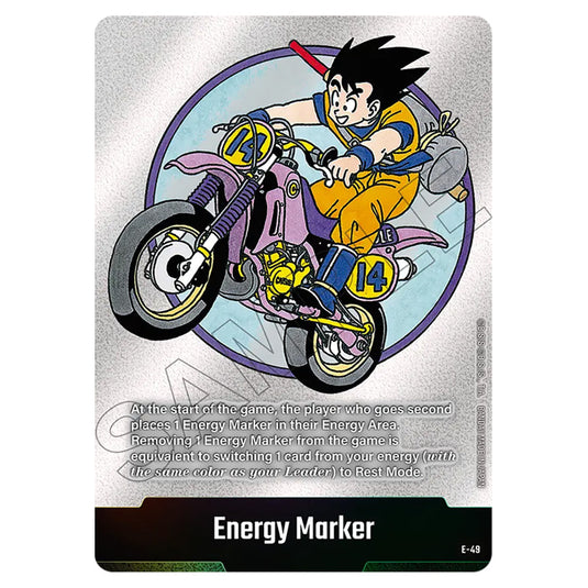 Energy Marker E-49 card from the Dragon Ball Super Card Game Fusion World set SB01 - Manga Booster