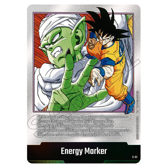 Energy Marker E-51 card from the Dragon Ball Super Card Game Fusion World set SB01 - Manga Booster