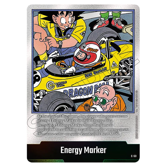 Energy Marker E-53 card from the Dragon Ball Super Card Game Fusion World set SB01 - Manga Booster