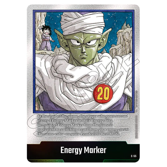 Energy Marker E-55 card from the Dragon Ball Super Card Game Fusion World set SB01 - Manga Booster
