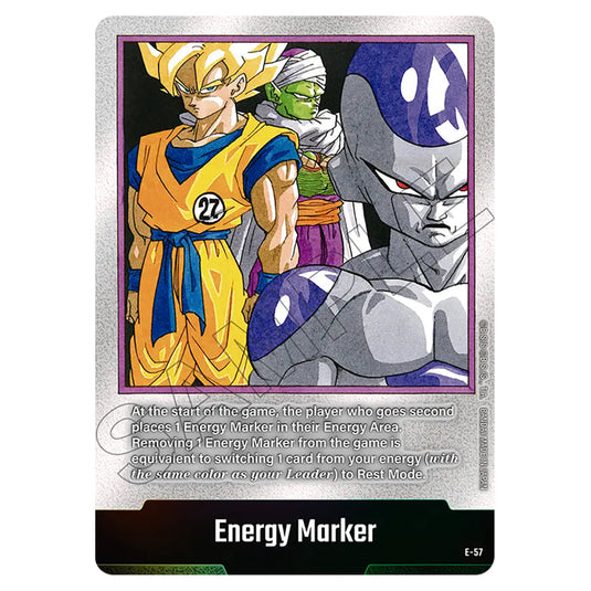 Energy Marker E-57 card from the Dragon Ball Super Card Game Fusion World set SB01 - Manga Booster