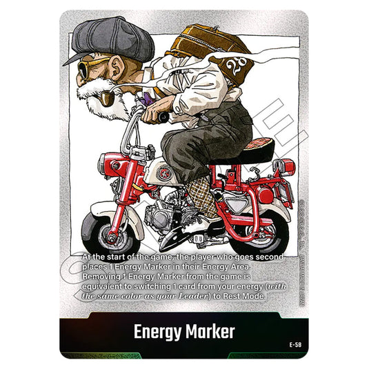 Energy Marker E-58 card from the Dragon Ball Super Card Game Fusion World set SB01 - Manga Booster