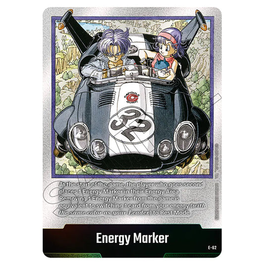 Energy Marker E-62 card from the Dragon Ball Super Card Game Fusion World set SB01 - Manga Booster
