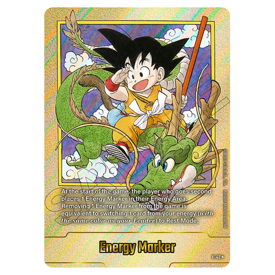 Energy Marker E-42a card from the Dragon Ball Super Card Game Fusion World set SB01 - Manga Booster