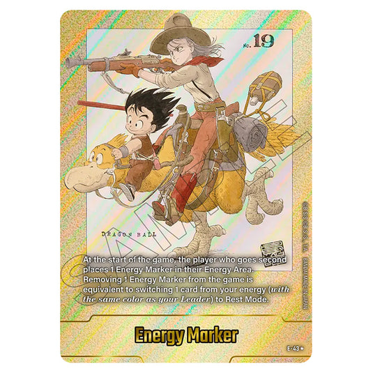 Energy Marker E-43a card from the Dragon Ball Super Card Game Fusion World set SB01 - Manga Booster