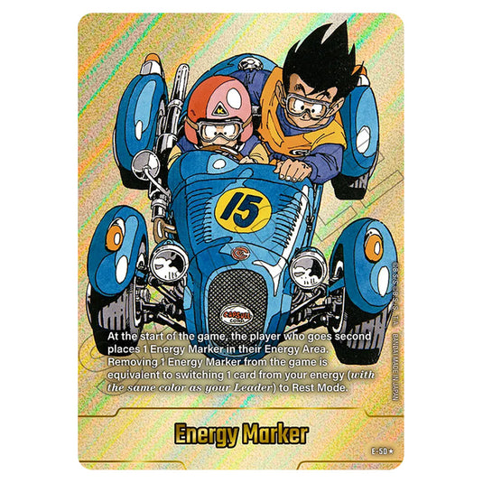 Energy Marker E-50a card from the Dragon Ball Super Card Game Fusion World set SB01 - Manga Booster