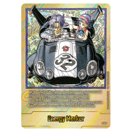 Energy Marker E-62a card from the Dragon Ball Super Card Game Fusion World set SB01 - Manga Booster