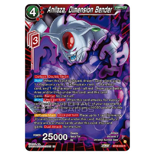 Dragon Ball Super - B20 - Power Absorbed - Anilaza, Dimension Bender - BT20-006