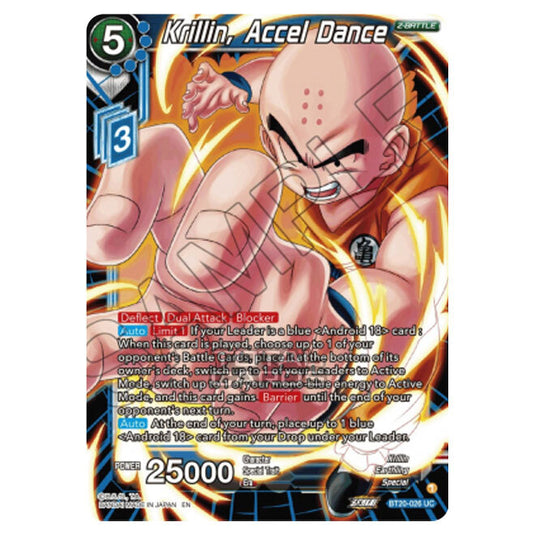 Dragon Ball Super - B20 - Power Absorbed - Krillin, Accel Dance - BT20-026