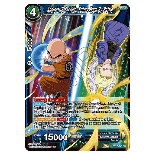 Dragon Ball Super - B20 - Power Absorbed - Android 18 & Krillin, Future Spun By Battle - BT20-043