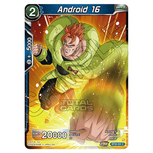 Dragon Ball Super - B20 - Power Absorbed - Android 16 - BT20-051