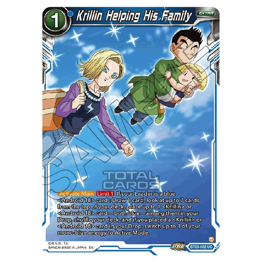 Dragon Ball Super - B20 - Power Absorbed - Krillin Helping His Family - BT20-052