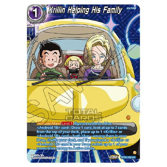 Dragon Ball Super - B20 - Power Absorbed - Krillin Helping His Family (Silver Foil) - BT20-052a