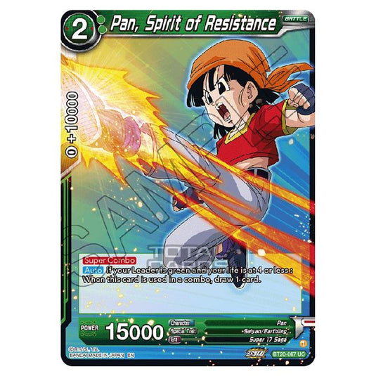 Dragon Ball Super - B20 - Power Absorbed - Pan, Spirit of Resistance - BT20-067