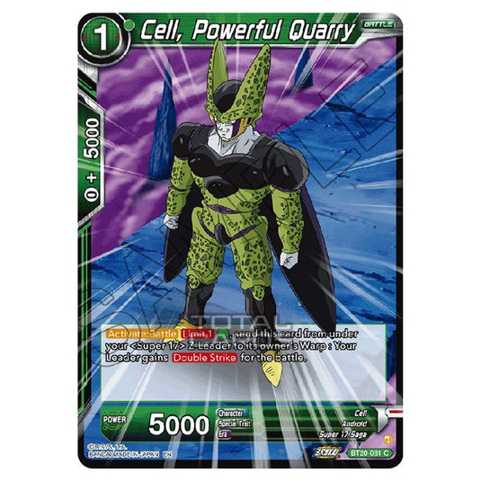 Dragon Ball Super - B20 - Power Absorbed - Cell, Powerful Quarry - BT20-081