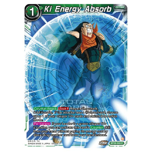 Dragon Ball Super - B20 - Power Absorbed - Ki Energy Absorb - BT20-083