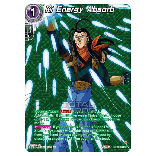 Dragon Ball Super - B20 - Power Absorbed - Ki Energy Absorb (Silver Foil) - BT20-083a