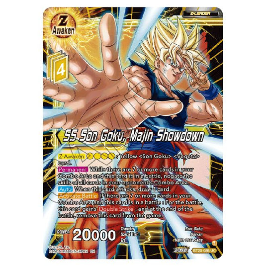 Dragon Ball Super - B20 - Power Absorbed - SS Son Goku, Majin Showdown - BT20-086