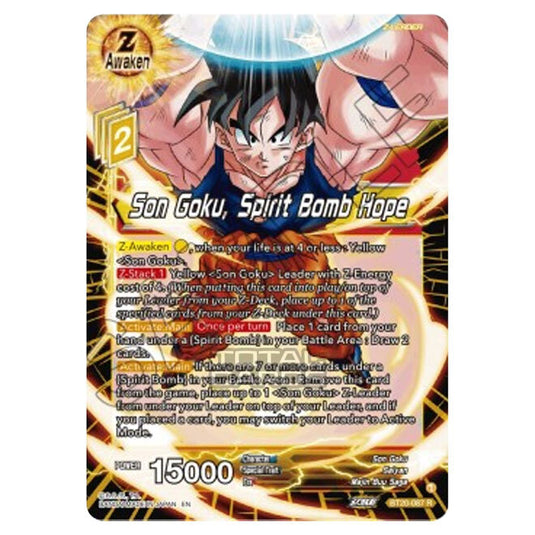 Dragon Ball Super - B20 - Power Absorbed - Son Goku, Spirit Bomb Hope - BT20-087