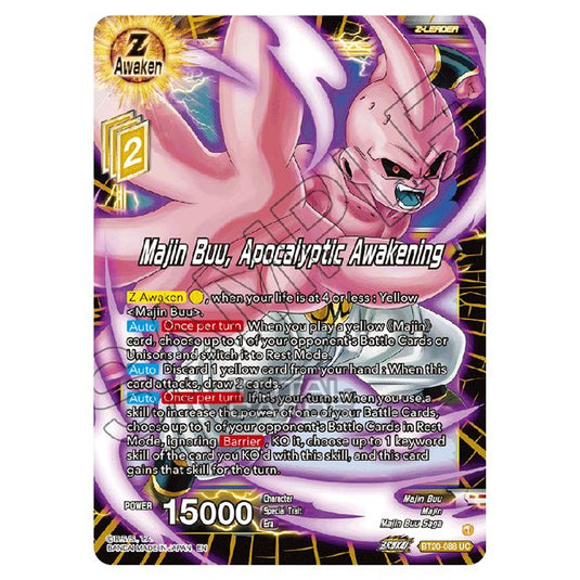 Dragon Ball Super - B20 - Power Absorbed - Majin Buu, Apocalyptic Awakening - BT20-088