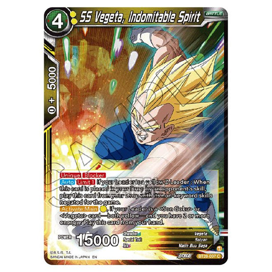 Dragon Ball Super - B20 - Power Absorbed - SS Vegeta, Indomitable Spirit - BT20-097