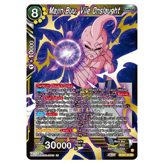 Dragon Ball Super - B20 - Power Absorbed - Majin Buu, Vile Onslaught - BT20-104