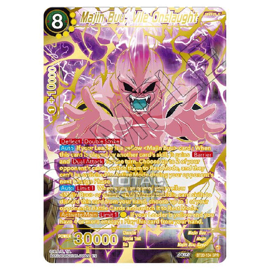 Dragon Ball Super - B20 - Power Absorbed - Majin Buu, Vile Onslaught (Gold Stamped) - BT20-104a