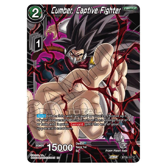 Dragon Ball Super - B20 - Power Absorbed - Cumber, Captive Fighter - BT20-117
