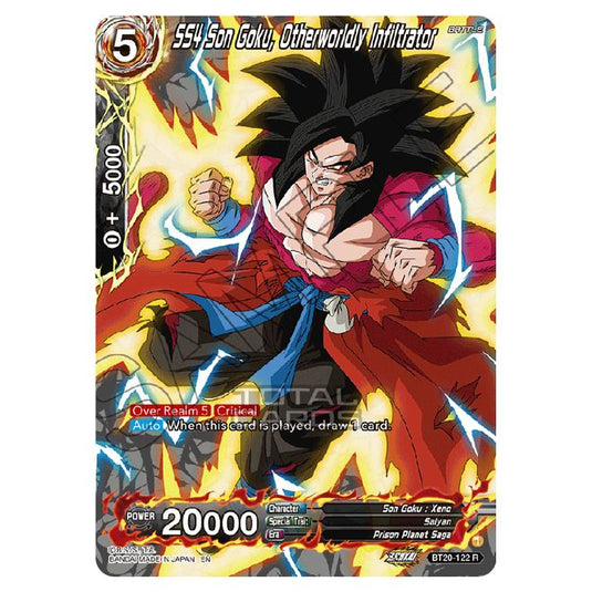 Dragon Ball Super - B20 - Power Absorbed - SS4 Son Goku, Otherworldly Infiltrator (Gold Stamped) - BT20-122b