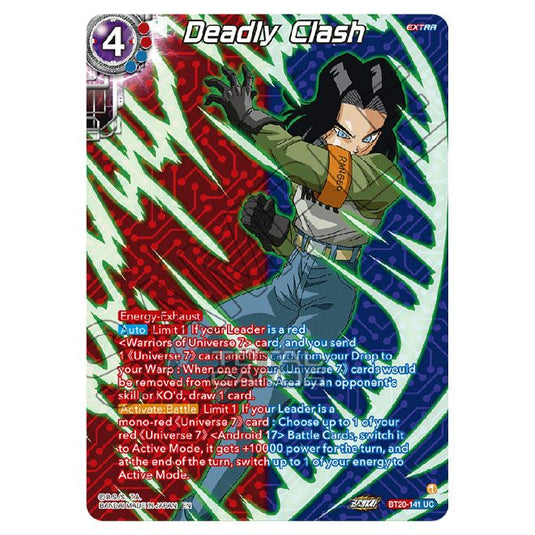 Dragon Ball Super - B20 - Power Absorbed - Deadly Clash (Silver Foil) - BT20-141a