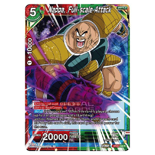 Dragon Ball Super - B20 - Power Absorbed - Nappa, Full-scale Attack - BT20-142
