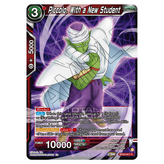 Dragon Ball Super - B22 - Critical Blow - Piccolo, With a New Student - BT22-017