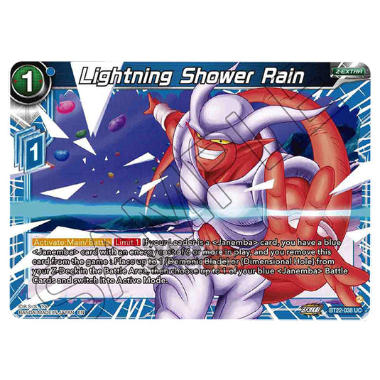 Dragon Ball Super - B22 - Critical Blow - Lightning Shower Rain - BT22-038