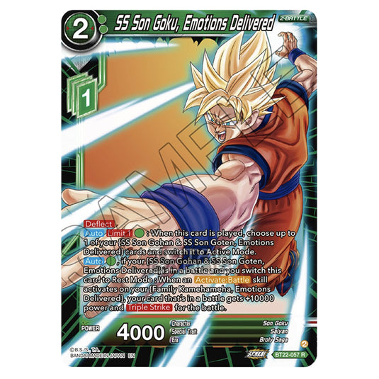 Dragon Ball Super - B22 - Critical Blow - SS Son Goku, Emotions Delivered - BT22-057