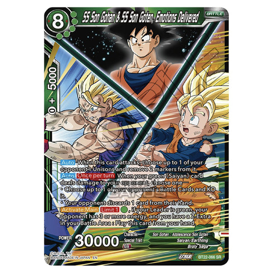 Dragon Ball Super - B22 - Critical Blow - SS Son Gohan & SS Son Goten, Emotions Delivered - BT22-066